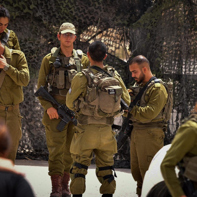 Israeli soldiers and rescue personnel at the IDF's Mount Harif Base near the border with Egypt, June 3, 2023. Photo by Dudu Greenspan/Flash90.