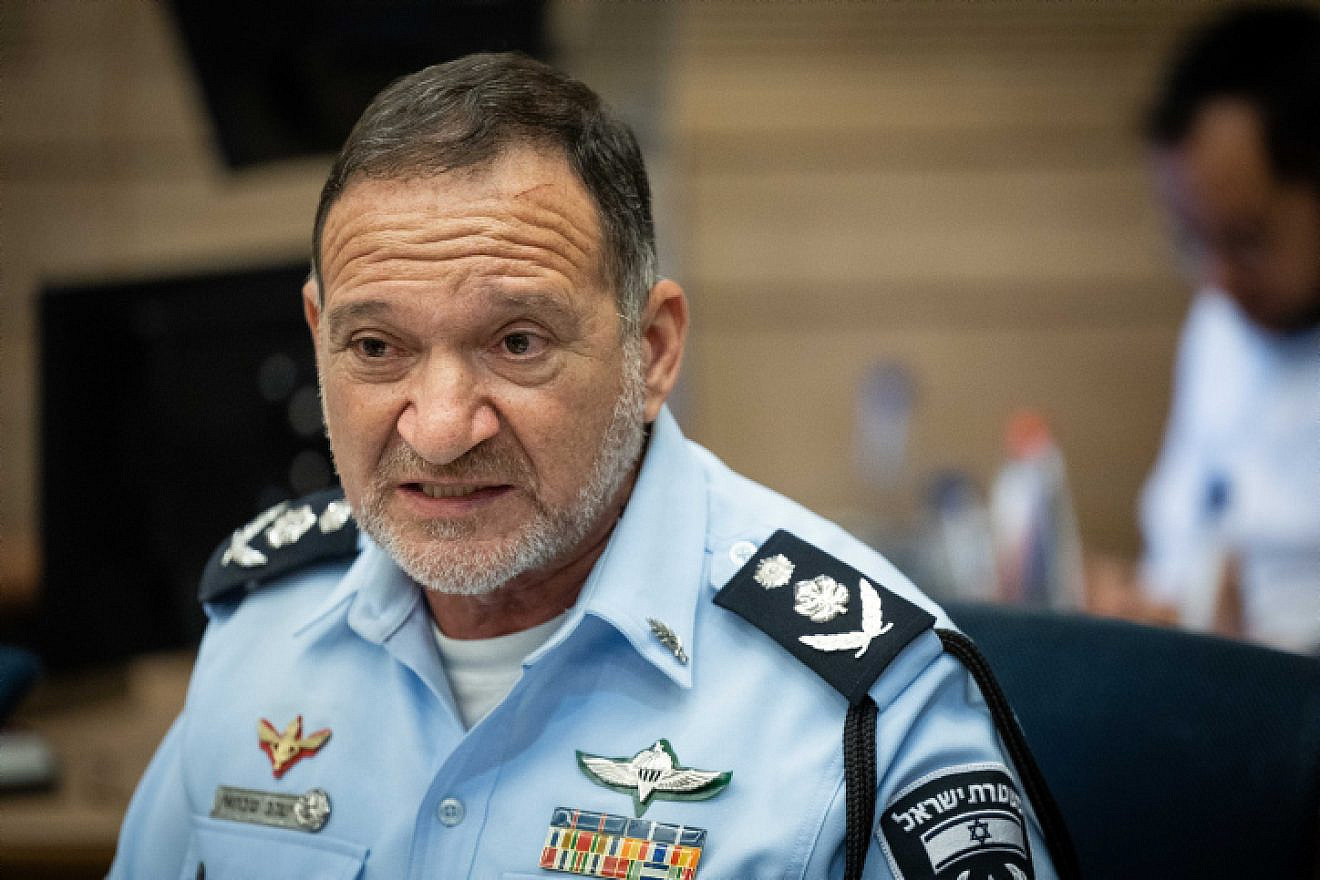 Israel Police chief Kobi Shabtai speaks during a State Control Committee meeting at the Knesset in Jerusalem, June 6, 2023. Photo by Yonatan Sindel/Flash90.