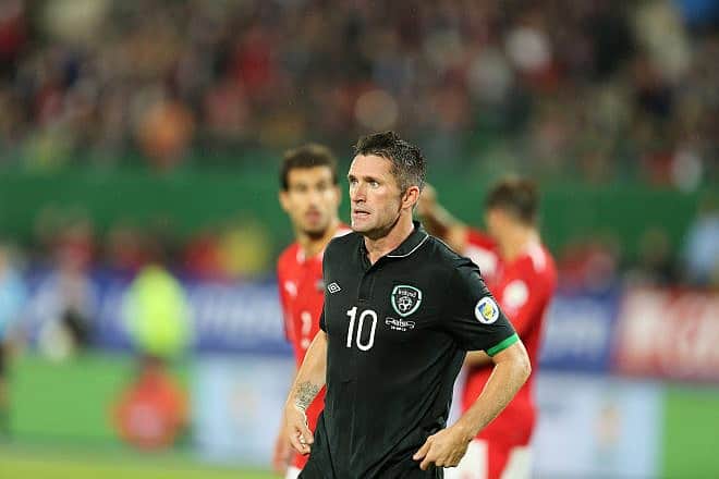 Robbie Keane during an Ireland-Austria match in 2013. Source: Wikimedia Commons.
