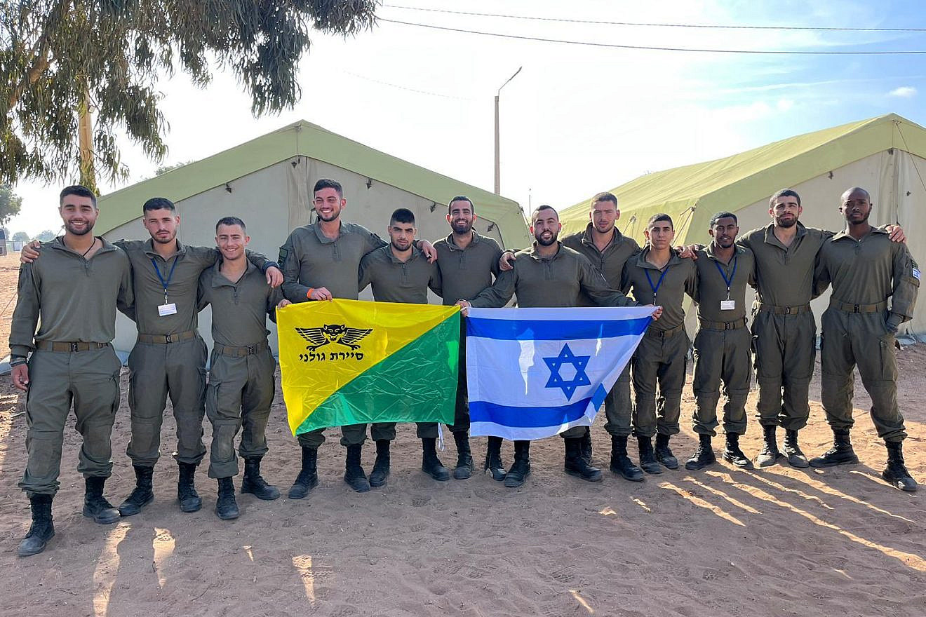 The 12 Golani patrol unit soldiers and commanders representing Israel at "African Lion 2023" in Morocco. Source: Twitter