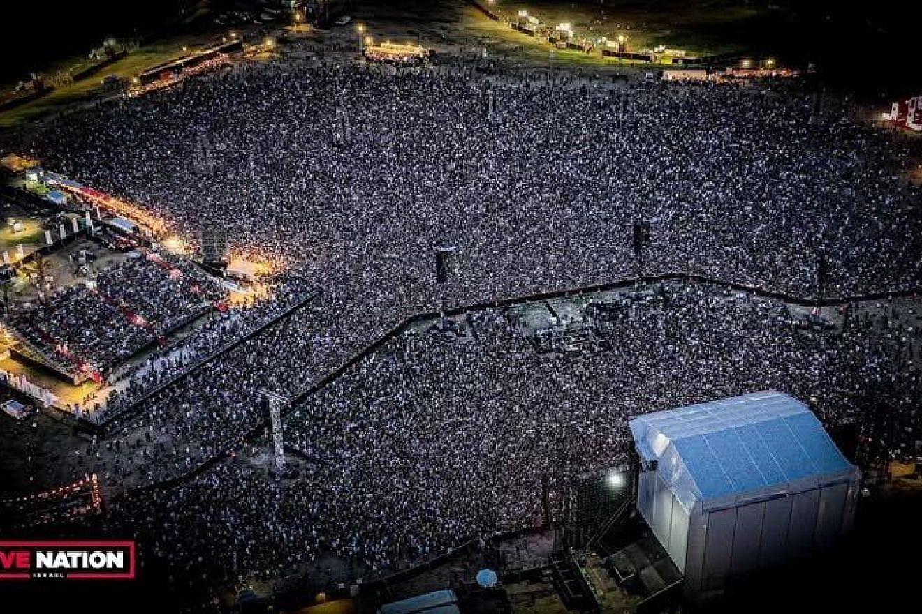 The Guns N' Roses concert at Yarkon Park in Tel Aviv, June 5, 2023. Source: Twitter.
