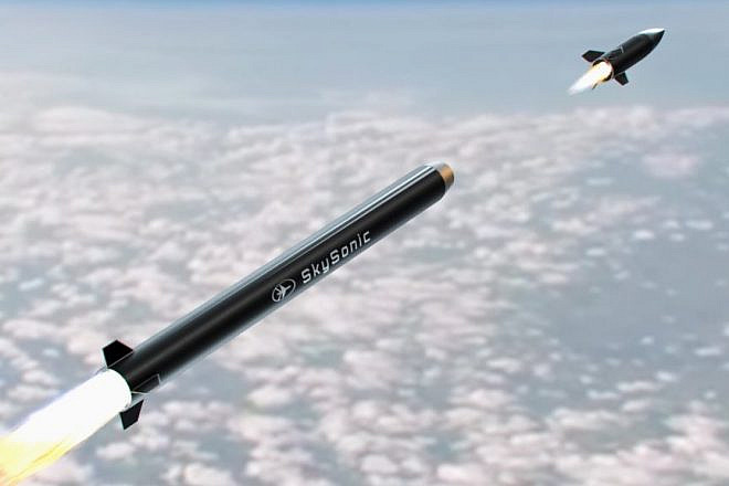 A rendering of Rafael's SkySonic hypersonic missile interceptor. Credit: Rafael Advanced Defense Systems