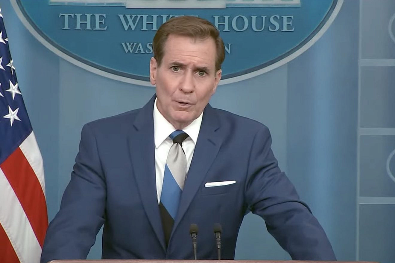John Kirby, coordinator for strategic communications at the National Security Council, speaks at a White House press briefing, June 12, 2023. Source: YouTube.