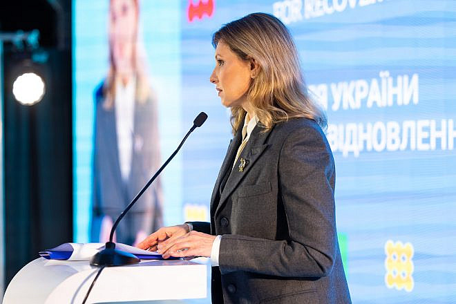 Ukrainian first lady Olena Zelenska. Credit: UNICEF via Wikimedia Commons.