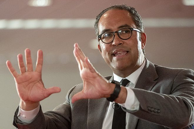 Will Hurd, a former Republican congressman from Texas and a former undercover CIA official, at the LBJ Presidential Library on April 11, 2022. Photo by Jay Godwin/LBJ Library.