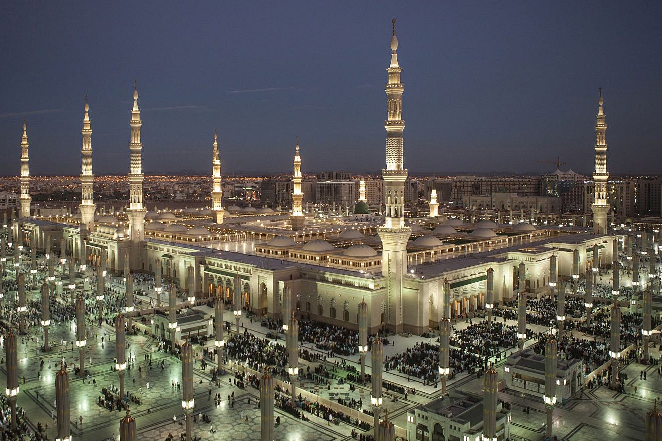 The Prophet's Mosque in Medina, Saudi Arabia. Photo: Orhan Durgut/Shutterstock
