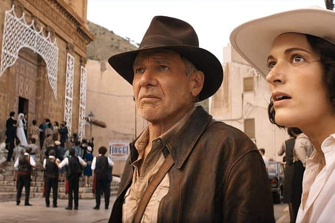 Harrison Ford and Phoebe Waller-Bridge in the 2023 film “Indiana Jones and the Dial of Destiny.” Credit: Disney.