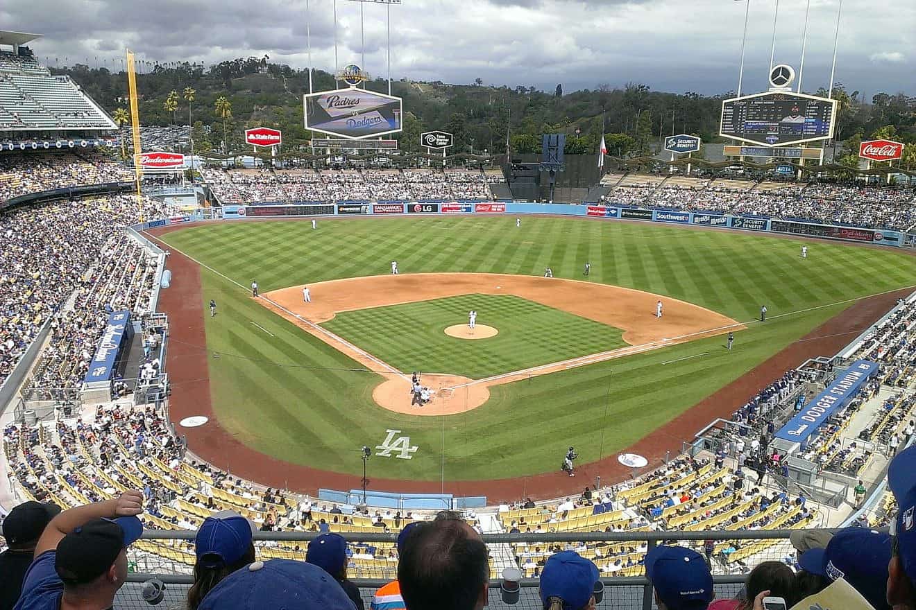 Dodger Stadium in Los Angeles in 2015. Photo by Junkyardsparkle/Wikipedia.