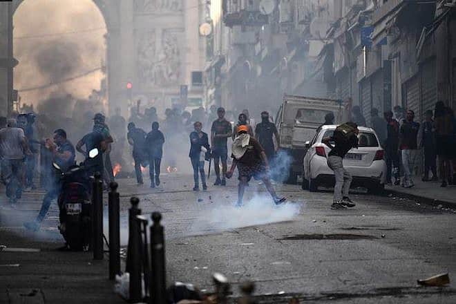 France has faced violent riots following the police killing on June 27 of a teenager of Algerian descent. Source: Twitter.