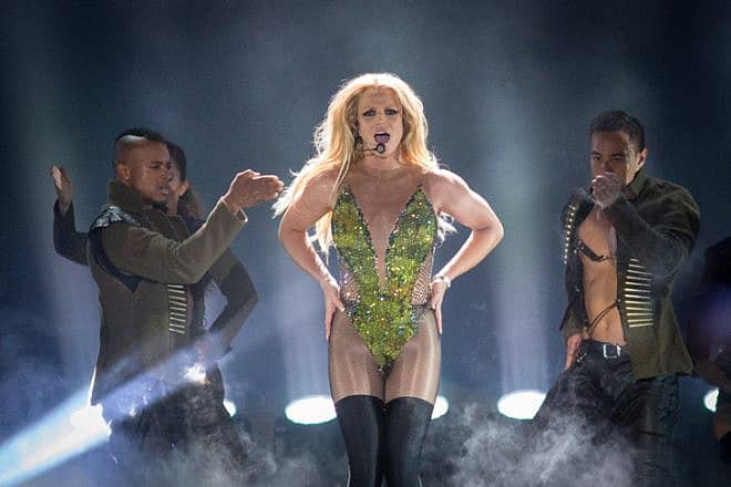American pop star, Britney Spears performs in Tel Aviv, Israel, on July 3, 2017. Photo by Miriam Alster/Flash90