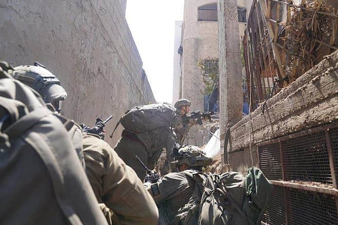 Israeli soldiers in Jenin as part of a counter-terrorism operation, July 3, 2023. Credit: Israel Defense Forces.