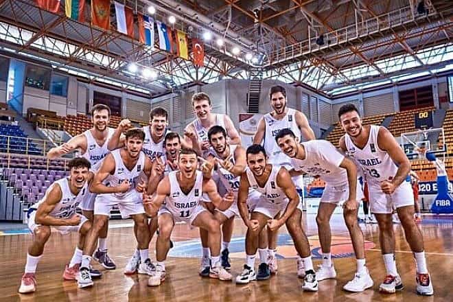 Israel's Under-20 national basketball team, July 16, 2023. Credit: FIBA.