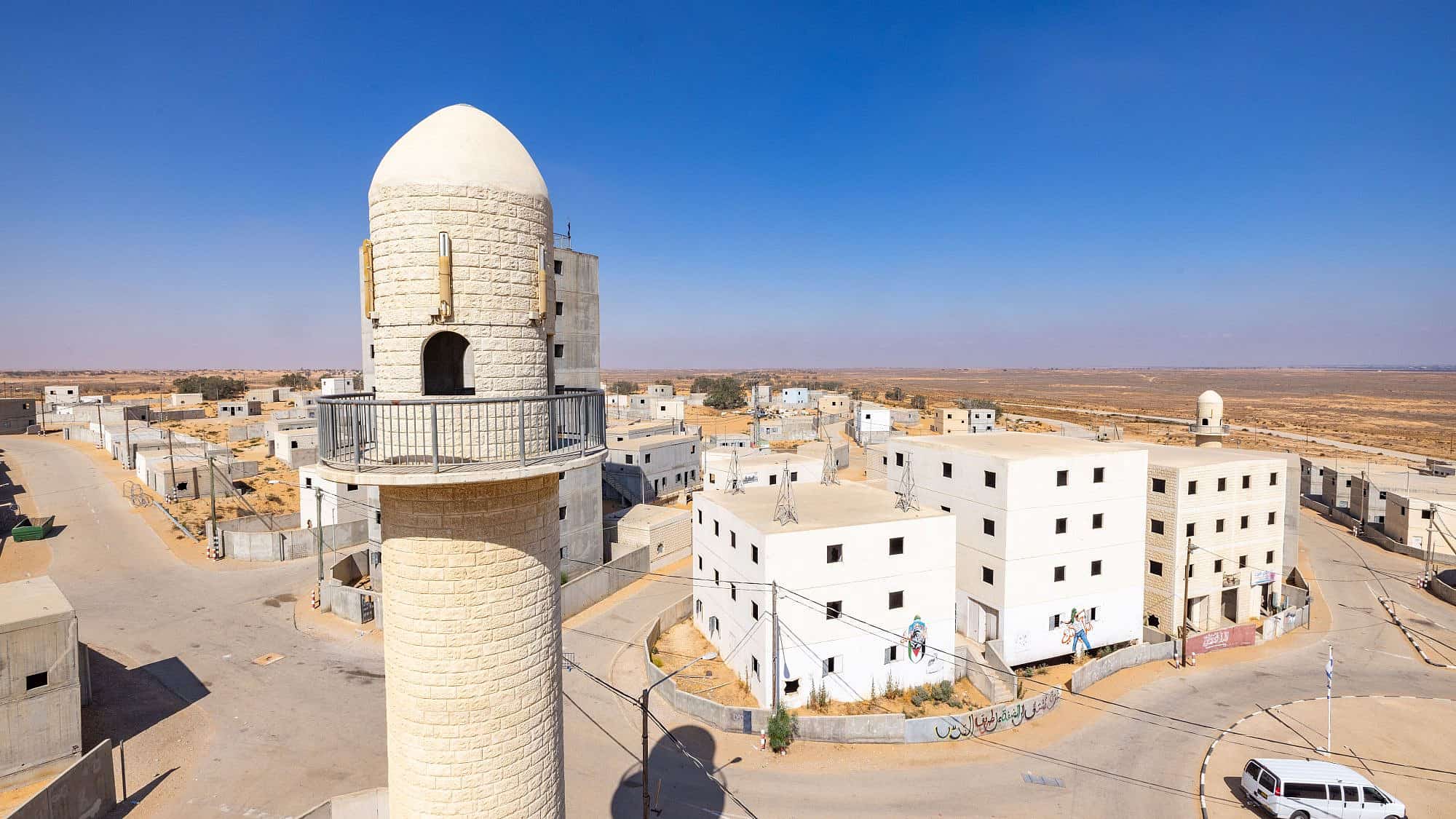The IDF's Urban Warfare Training Center at the Tze'elim base in the western Negev, June 30, 2022.  Photo by Nati Shohat/Flash90.