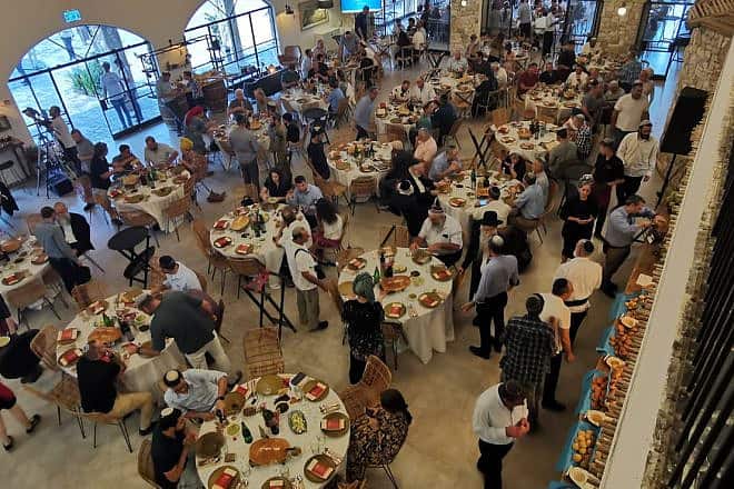 The banquet at the Psagot Winery, July 12, 2023. Credit: Binyamin Regional Council.