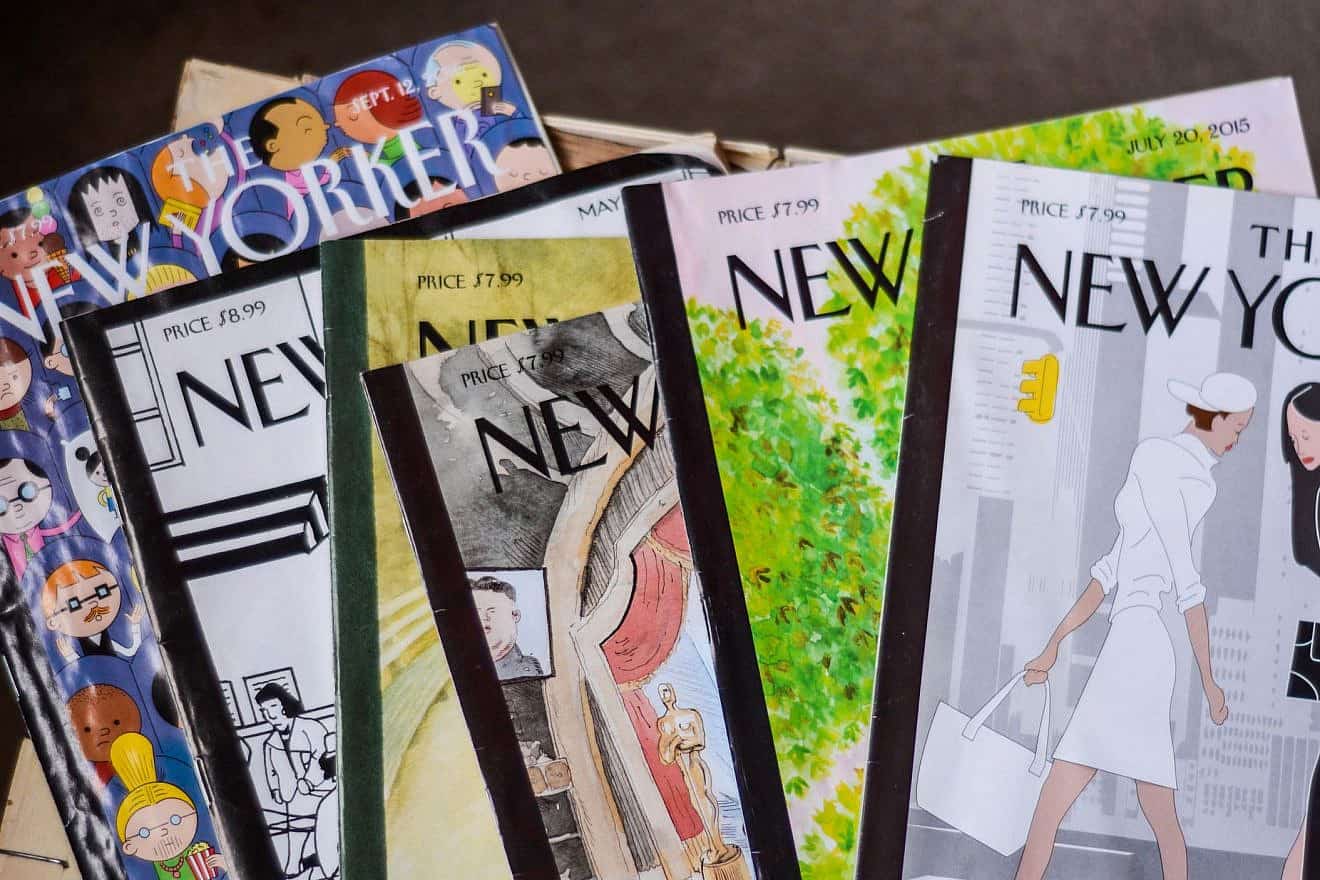 Issues of the New Yorker magazine. Photo: olesea vetrila/Shutterstock