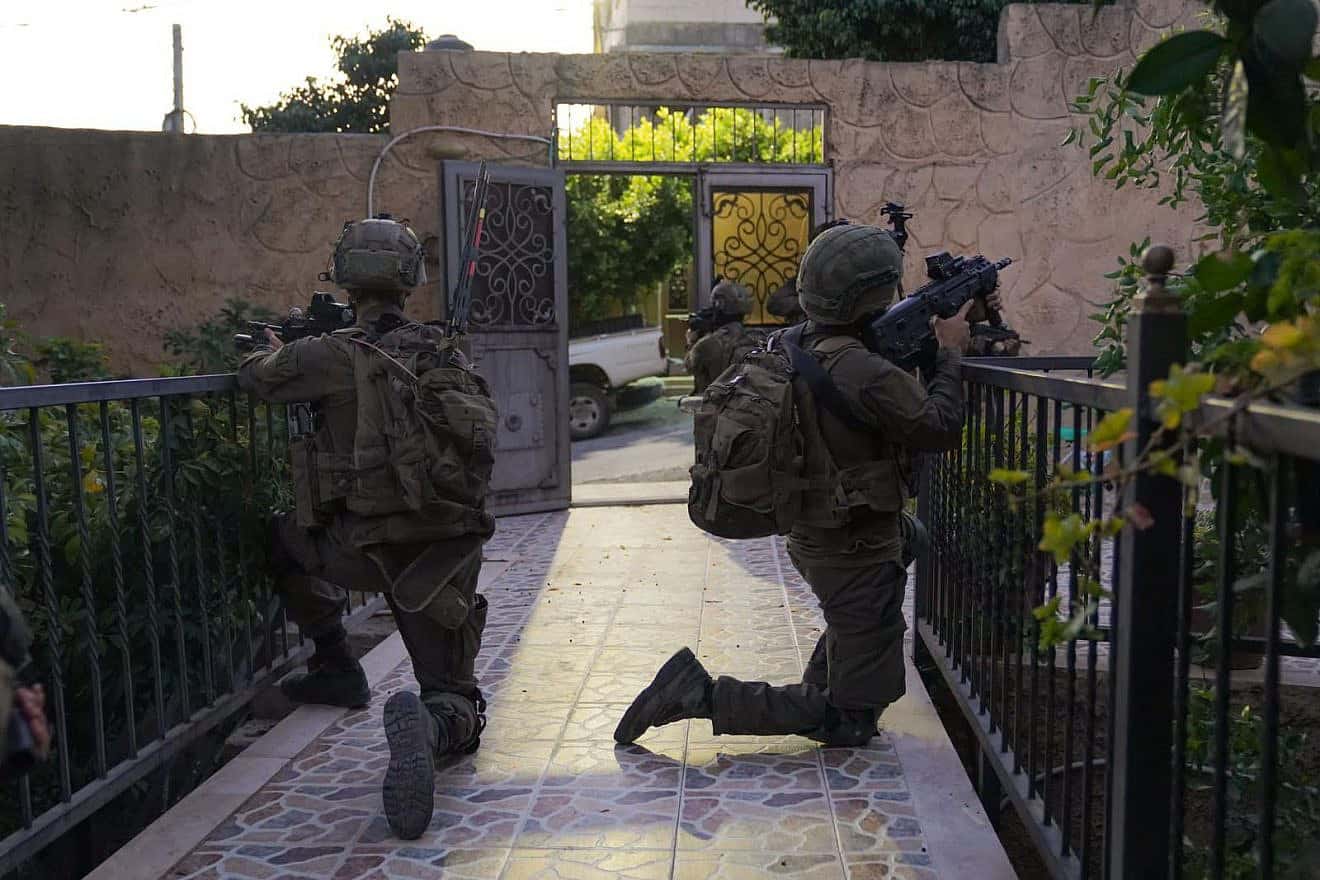 IDF soldiers during counter-terror activities in Judea and Samaria on Aug. 7, 2023. Credit: IDF.