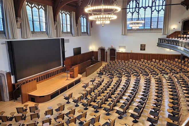 McCosh 50, the largest lecture hall on campus, renovated in 2021. Credit: Politics Is Exciting via Wikimedia Commons.