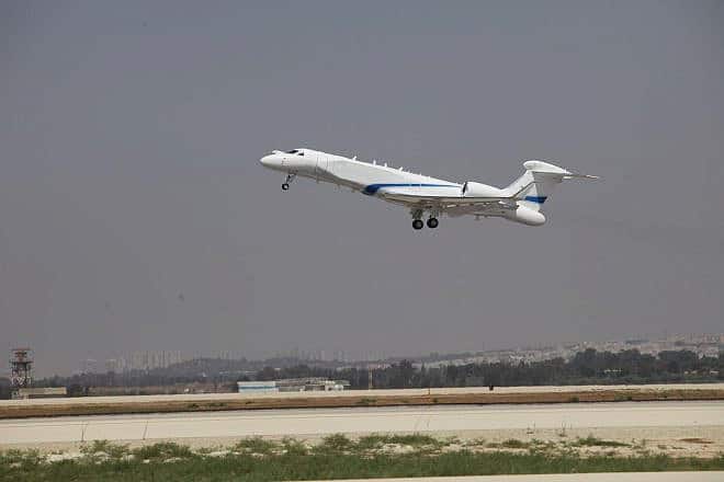 The Oron aircraft. Credit: Israel Defense Ministry.