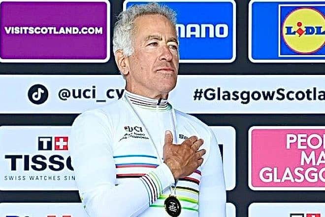 Israel-Premier Tech co-owner Sylvan Adams in Scotland, August 2023. Credit: UCI World Cycling Championships Glasgow.