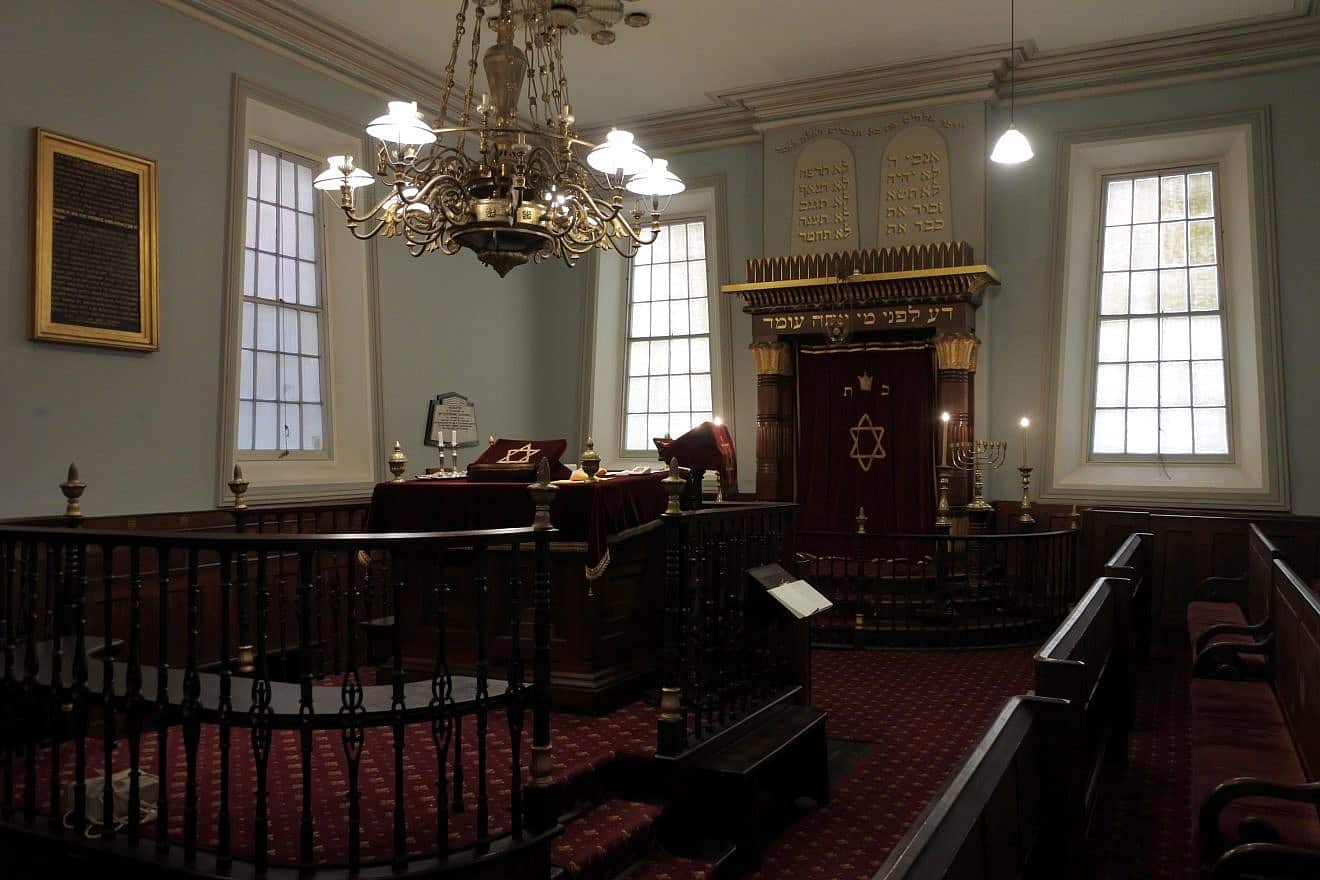Tasmania's Hobart Synagogue, the oldest synagogue building in Australia and a rare example of an Egyptian Revival Jewish house of worship. Credit: ChameleonsEye/Shutterstock.