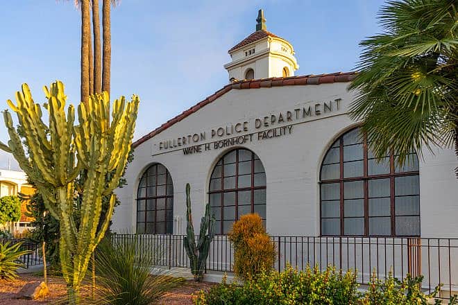 Mission style building for the Fullerton Police Department in Fullerton, Calif. Photo by Felipe Sanchez/Shutterstock.