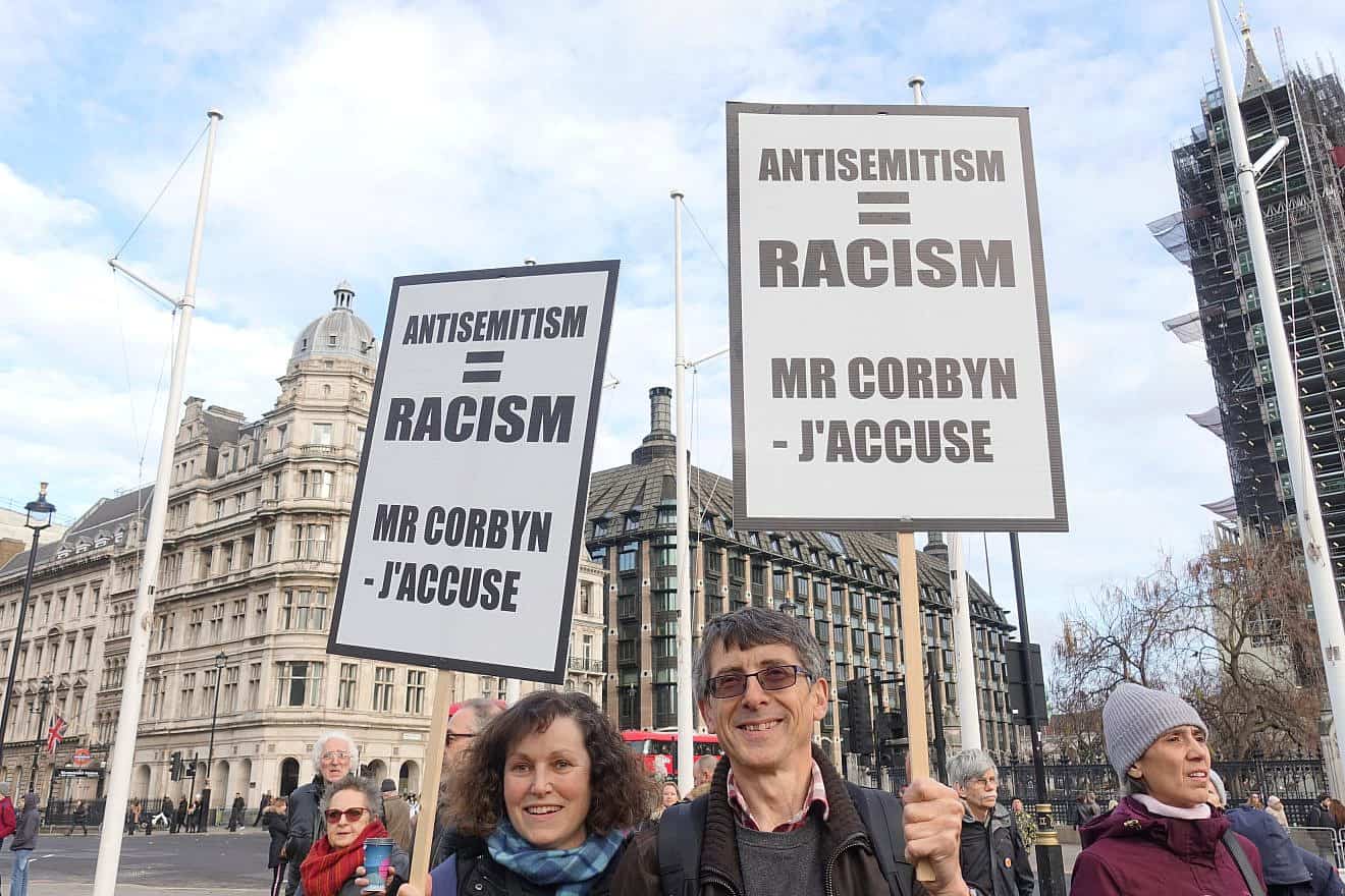 A rally against antisemitism in Parliament Square in London on Dec. 8, 2019 drew about 2,500 people. Photo by Brian Minkoff/Shutterstock.