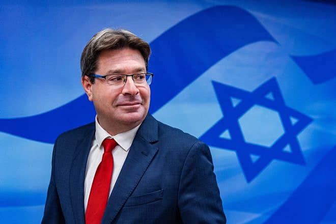 Science and Technology Minister Ofir Akunis attends a Cabinet meeting in Jerusalem, Jan. 8, 2023. Photo by Olivier Fitoussi/Flash90.