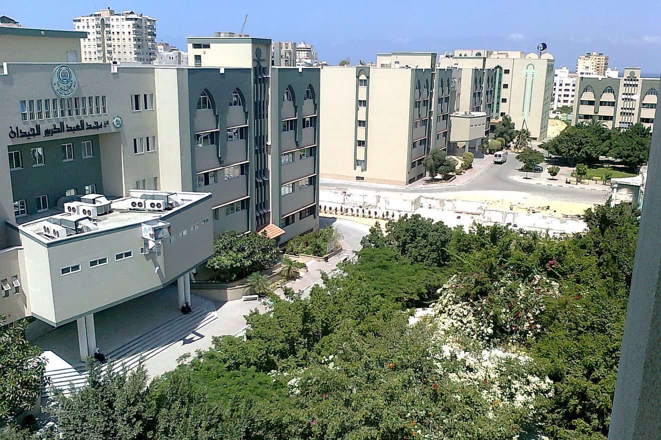 The Luhaidan Building at the Islamic University of Gaza. Credit: Manar al Zraiy via Wikimedia Commons.