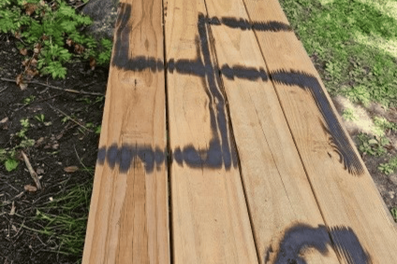 Police in Steamboat Springs, Colo., said not enough evidence existed to continue to investigate the spray-painting of a swastika on a public picnic bench, Sept. 22, 2023. Credit: Police Department in Steamboat Springs, Colo.
