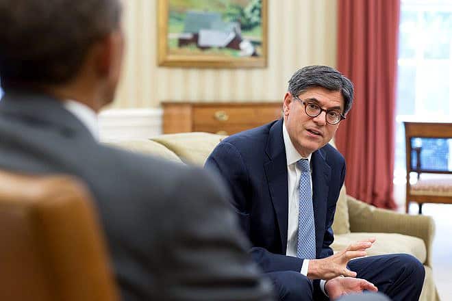 Former President Barack Obama meets with U.S. Treasury Secretary Jack Lew in the Oval Office on Aug. 4, 2014. Credit: Pete Souza/Official White House Photo.
