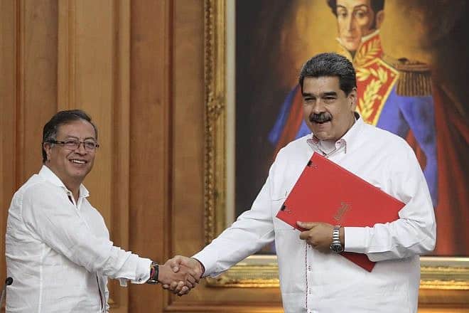 Colombian President Gustavo Petro (left) and Venevuelan President Nicolás Maduro. Source: X/Twitter.