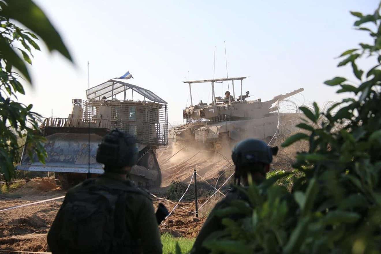 IDF operating in the Gaza Strip, October, 
 2023. Source: IDF Spokesperson's Unit.