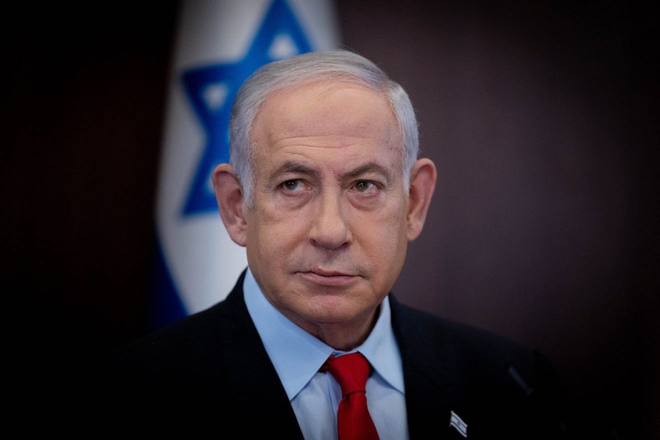 Prime Minister Benjamin Netanyahu leads a Cabinet meeting in Jerusalem, Sept. 27, 2023. Photo by Chaim Goldberg/Flash90.