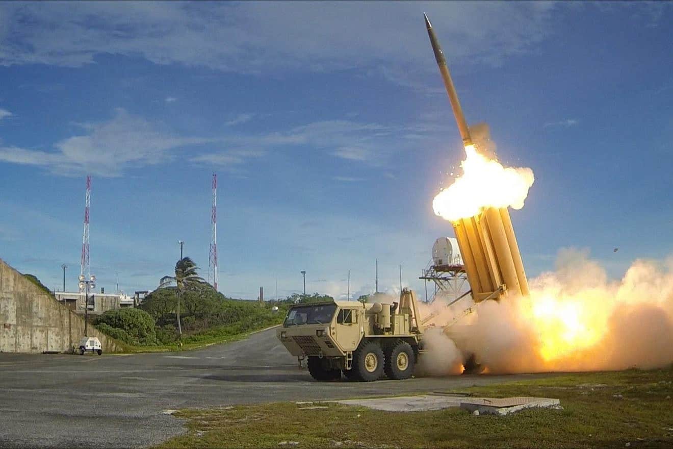 The first of two Terminal High Altitude Area Defense (THAAD) interceptors is launched during a successful intercept test. Credit: US Army via Wikimedia Commons.