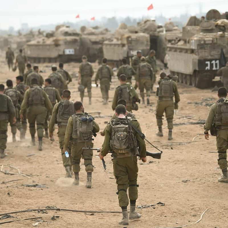 Israeli forces prepare for ground operations in the Gaza Strip. Credit: IDF.