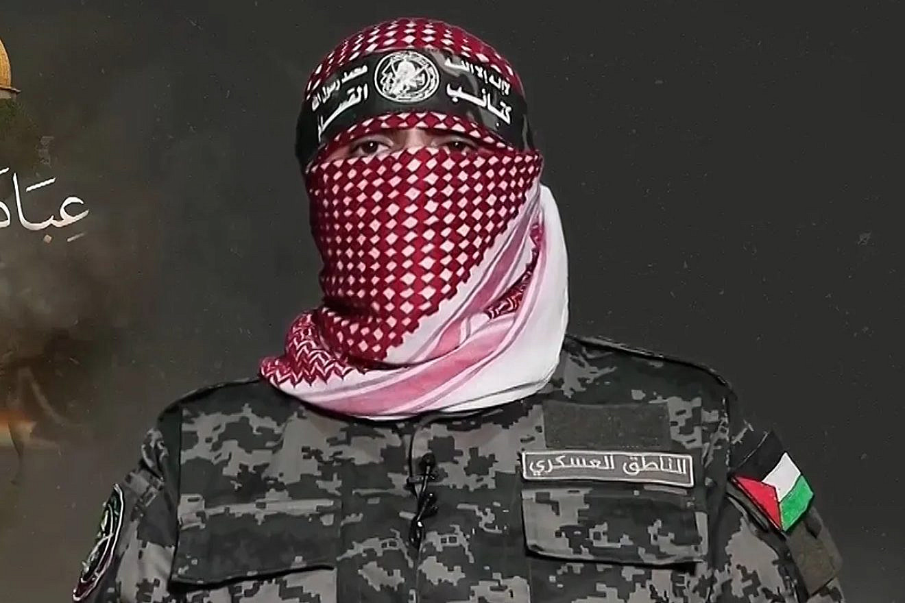 Hamas propaganda chief Abu Obeida. Source: Screenshot.