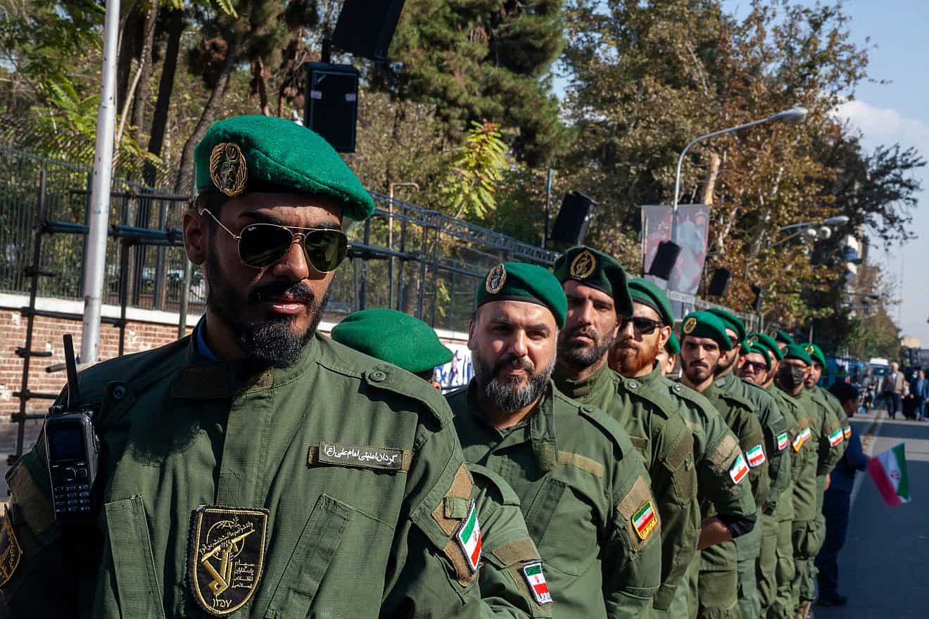 Islamic Revolutionary Guard Corps troops in Tehran on Nov. 4, 2022. Credit: Saeediex/Shutterstock.