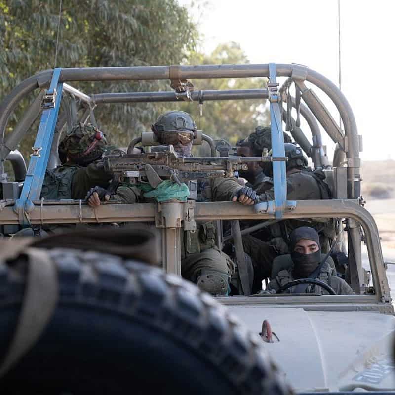 Israeli troops operating in the Hamas-ruled Gaza Strip, Nov. 16, 2023. Credit: IDF.