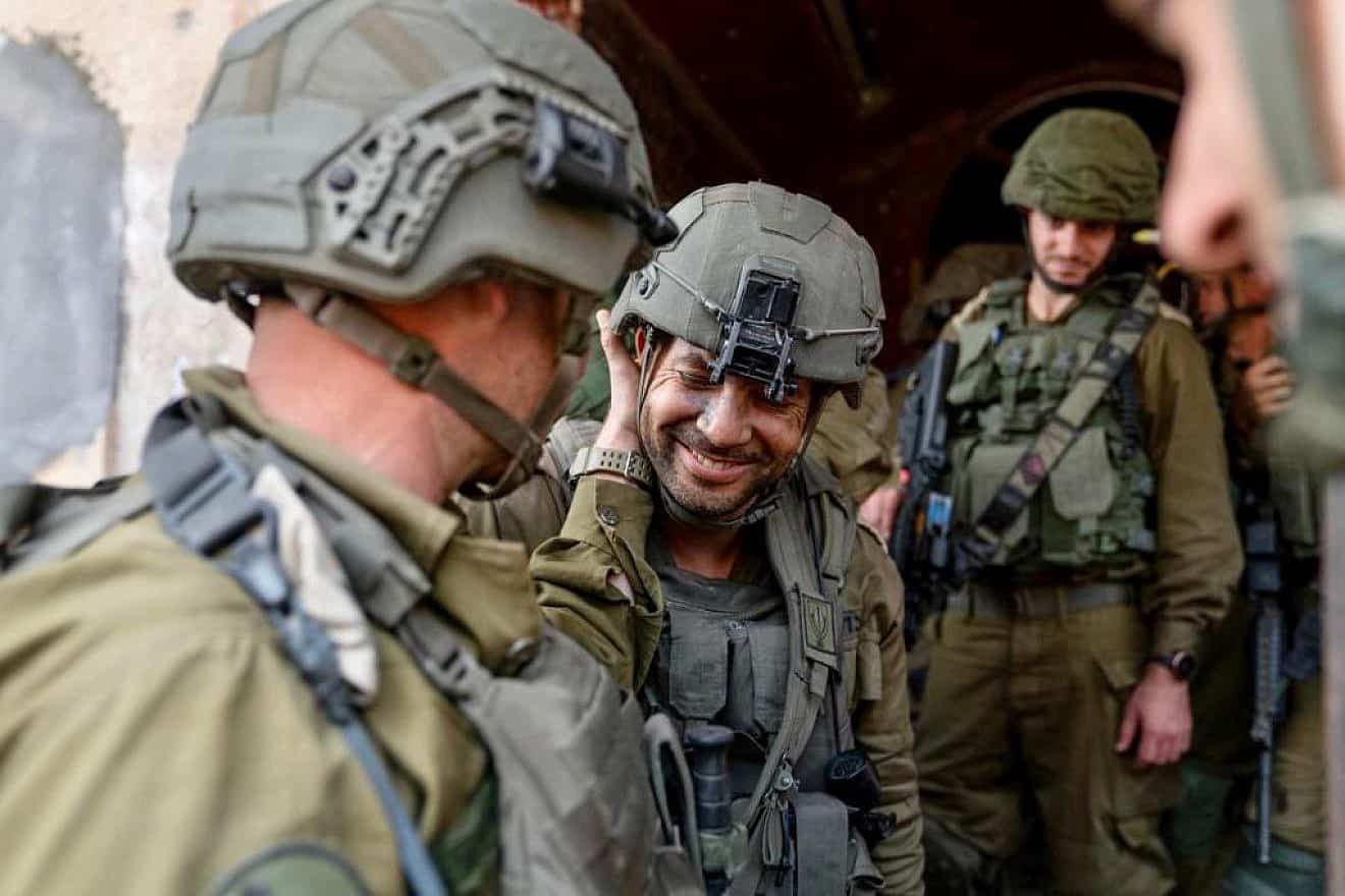 Israeli soldiers operating against Hamas in the Gaza Strip, Nov. 1, 2023. Credit: IDF.