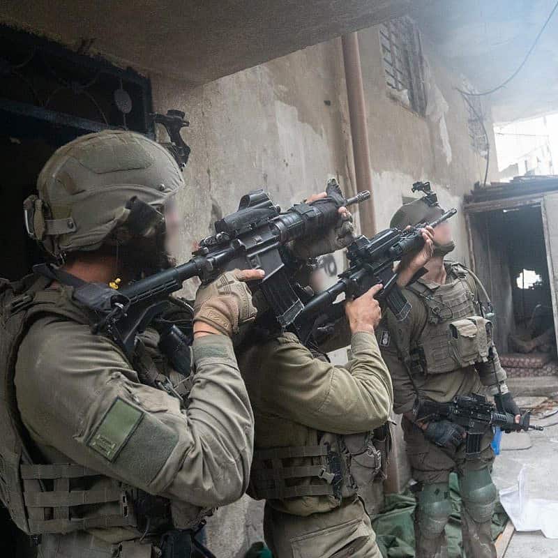 Israeli troops operating in the Hamas-ruled Gaza Strip, Nov. 22, 2023. Credit: IDF.