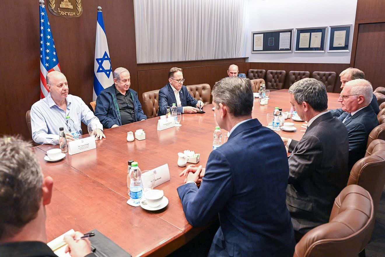 Prime Minister Benjamin Netanyahu hosting an AIPAC delegation at his office in Jerusalem, Nov. 29, 2023. Photo by Kobi Gideon/GPO.