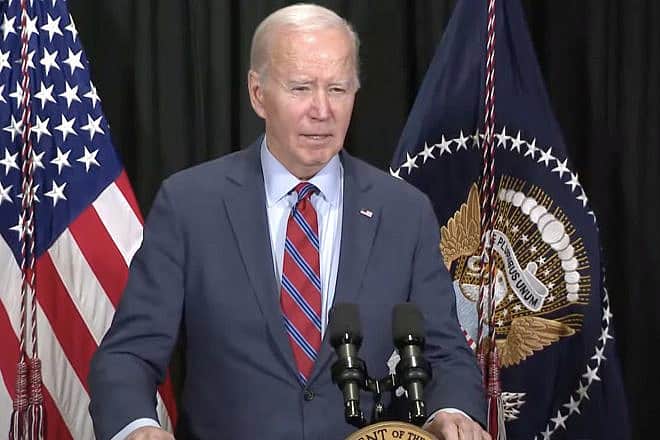 U.S. President Joe Biden speaks from Nantucket, Mass. about the hostage release on Nov. 24, 2023. Source: YouTube/White House.