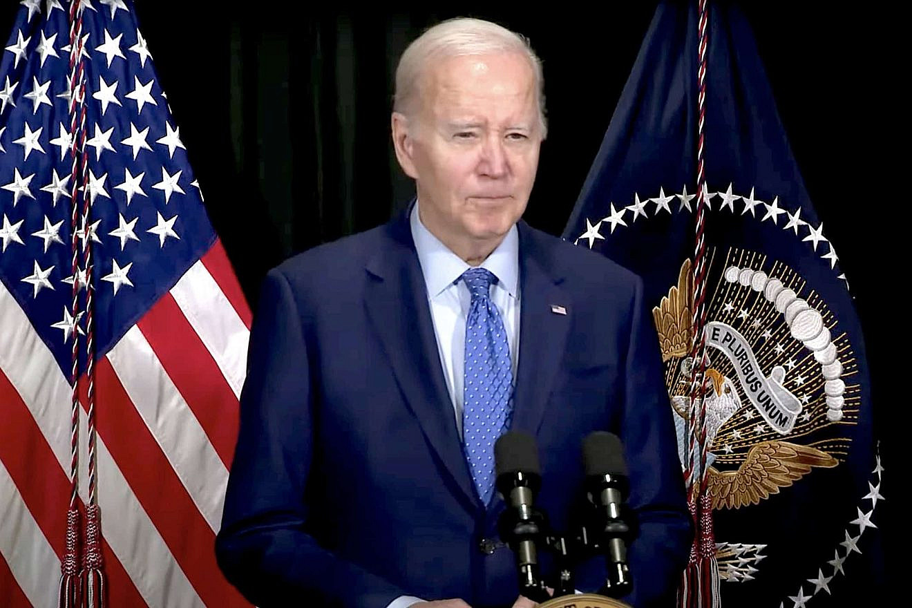 U.S. President Joe Biden speaks about the release of Israeli, U.S. and other hostages in exchange for accused Hamas terrorists from Nantucket, Mass., on on Nov. 26, 2023. Source: YouTube/White House.