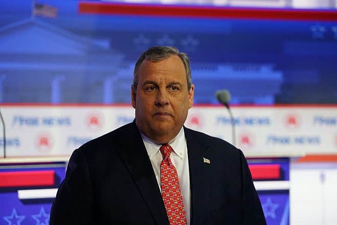 Former New Jersey Gov. Christ Christie at a Republican National Debate in Milwaukee on Aug. 23, 2023. Credit: Aaron of L.A. Photography/Shutterstock.