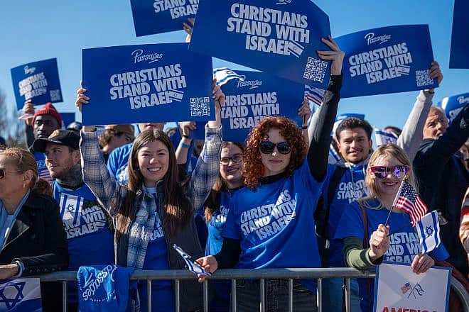 A total of 700 Christian students from across the United States joined the “March for Israel” in Washington, D.C., on Nov. 14, 2023. Credit: Passages.