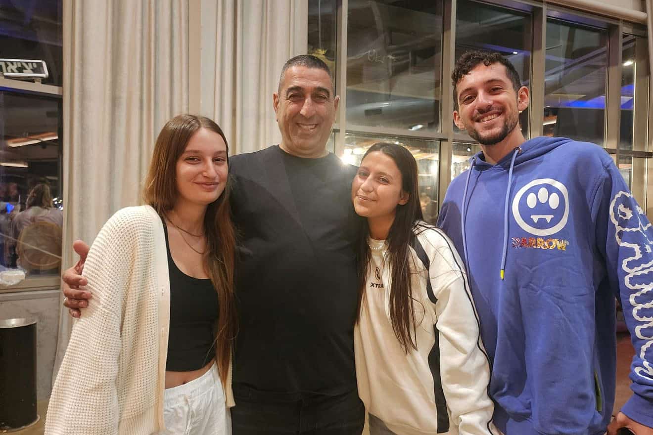 Rami Davidian reunites with young people he saved on Oct. 7 during the Supernova Music Festival massacre near Kibbutz Re'im. Courtesy of Rami Davidian.