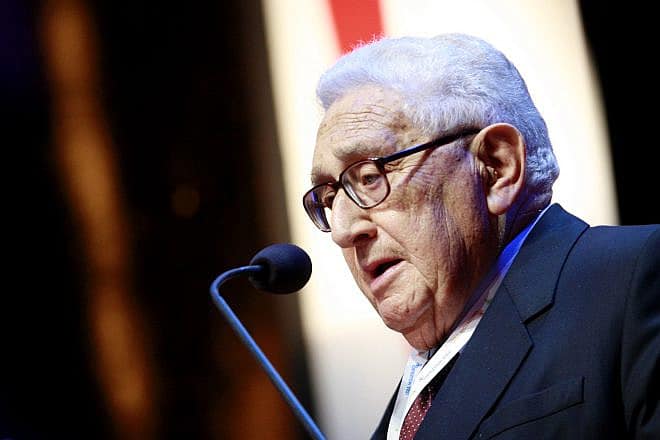 Former U.S. Secretary of State Henry Kissinger attends the Israeli Presidential Conference in Jerusalem on May 14, 2008. Photo by Olivier Fitoussi/Flash90.