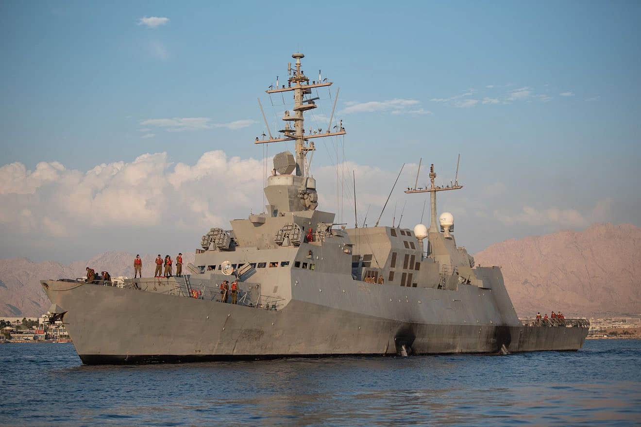 The Israel Defense Forces bolstered the Red Sea area with Navy missile boats, following repeated missile and drone attacks by Iranian-backed Houthis in Yemen, Nov. 1, 2023. Credit: IDF.