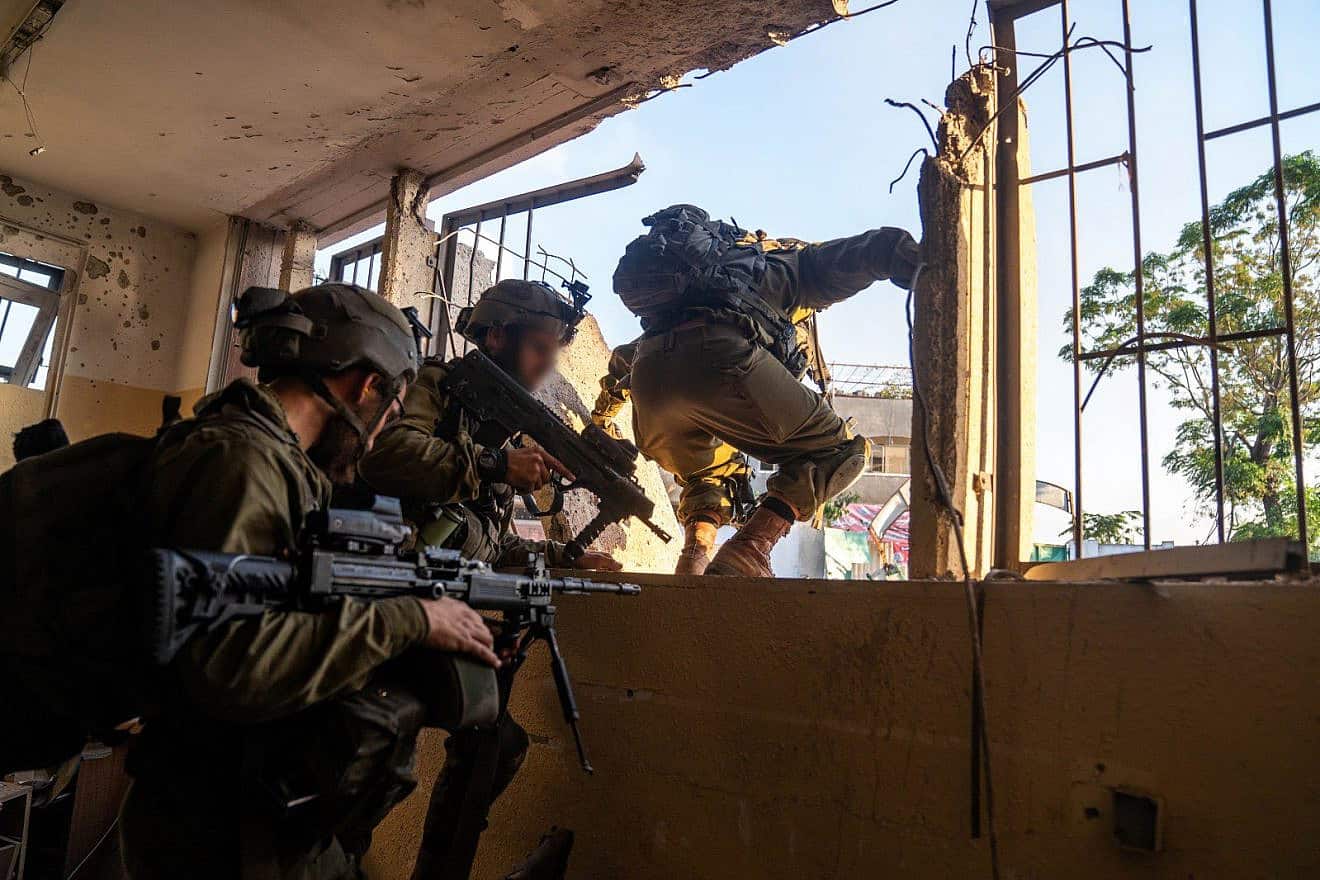 Israeli soldiers during Gaza ground operations, Nov. 20, 2023. Credit: IDF.