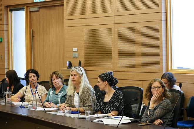 Officials testify to the Knesset Labor and Welfare Committee on the situation of Israeli children orphaned by Hamas's Oct. 7 attacks, Oct. 31, 2023. Photo by Noam Moskowitz/Knesset Spokesperson.